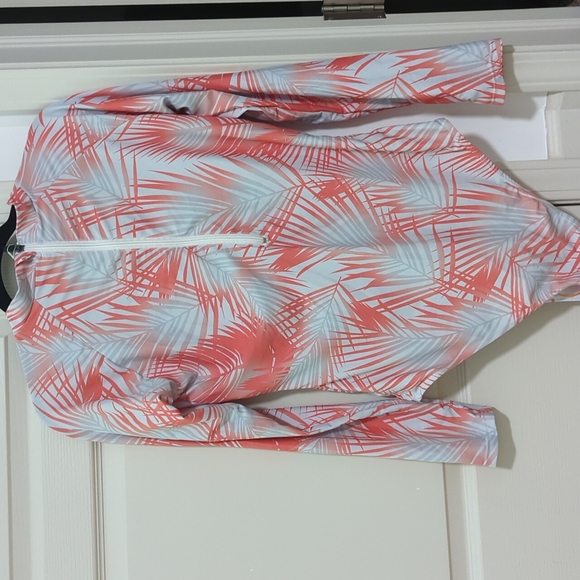 One piece palm print swimsuit - Picture 2 of 4